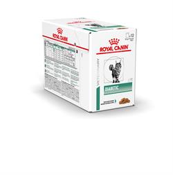 Royal Canin Diabetic. Kattefoder mod diabetes / sukkersyge. Vådfoder (dyrlæge diætfoder) 12 poser med 85g